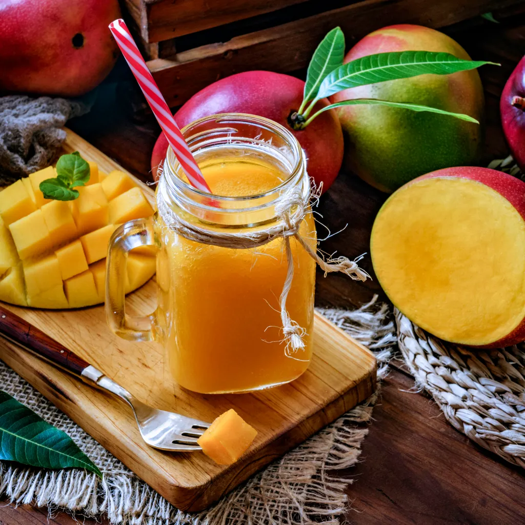 Smoothie mangue–orange